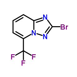 2-Bromo-5-(trifluoromethyl)[1,2,4]triazolo[1,5-a]pyridine结构式