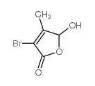 3-bromo-5-hydroxy-4-methyl-5H-furan-2-one structure