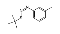 (Z)-(3-methylphenyl)azo tert-butyl sulfide Structure