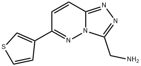 (6-(thiophen-3-yl)-[1,2,4]triazolo[4,3-b]pyridazin-3-yl)methanamine Structure