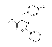 methyl (N-benzoyl)-4'-chlorophenylalaninate Structure