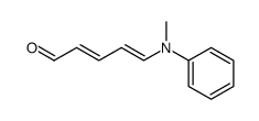 5-(N-methyl-anilino)-penta-2,4-dienal结构式