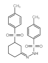 Benzenesulfonic acid,4-methyl-, 2-[3-[(4-methylphenyl)sulfonyl]cyclohexylidene]hydrazide结构式