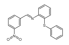 N-(3-nitrophenylmethylene)-2-phenylthiobenzenamine结构式