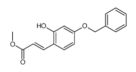 methyl 3-(2-hydroxy-4-phenylmethoxyphenyl)prop-2-enoate结构式