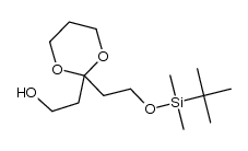2-{2-[2-(tert-butyldimethylsilanyloxy)ethyl]-[1,3]-dioxan-2-yl}ethanol Structure