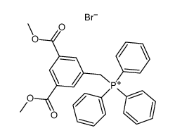 (3,5-Bis-methoxycarbonyl-benzyl)-triphenyl-phosphonium; bromide Structure