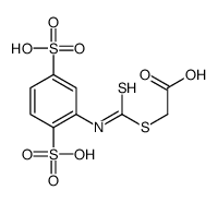 2-[(2,5-disulfophenyl)carbamothioylsulfanyl]acetic acid Structure