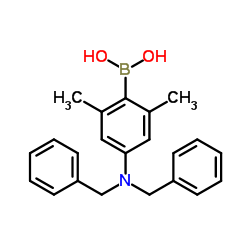 4-(Dibenzylamino)-2,6-dimethylphenylboronic acid结构式
