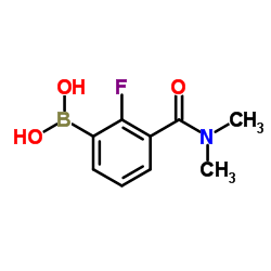 2-Fluoro-3-(N,N-dimethylaminocarbonyl)phenylboronic acid Structure