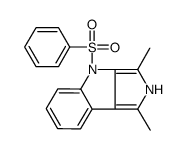 4-(benzenesulfonyl)-1,3-dimethyl-2H-pyrrolo[3,4-b]indole结构式