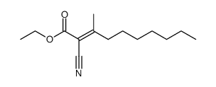 2-cyano-3-methyl-dec-2-enoic acid ethyl ester Structure