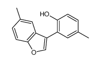 4-methyl-2-(5-methyl-1-benzofuran-3-yl)phenol Structure