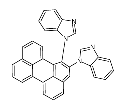 1-[1-(benzimidazol-1-yl)perylen-2-yl]benzimidazole结构式