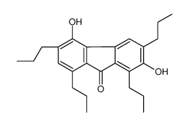 2,5-dihydroxy-1,3,6,8-tetrapropylfluoren-9-one结构式