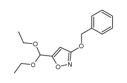 3-benzyloxy-5-diethoxymethyl-isoxazole Structure