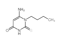 4(1H)-Pyrimidinone,6-amino-1-butyl-2,3-dihydro-2-thioxo- structure