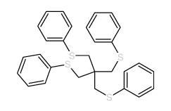 Benzene,1,1'-[[2,2-bis[(phenylthio)methyl]-1,3-propanediyl]bis(thio)]bis- (9CI) Structure