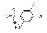 2-amino-4,5-dichlorobenzenesulfonamide结构式