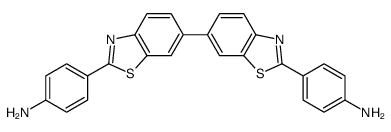 4-[6-[2-(4-aminophenyl)-1,3-benzothiazol-6-yl]-1,3-benzothiazol-2-yl]aniline结构式