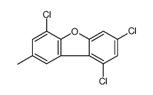 1,3,6-trichloro-8-methyldibenzofuran结构式