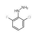 (2-氯-6-氟苯基)肼结构式