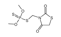 Dithiophosphoric acid S-[(2,4-dioxothiazolidin-5-yl)methyl]O,O-dimethyl ester Structure