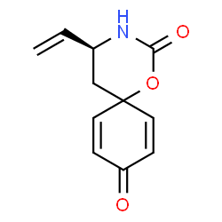 1-Oxa-3-azaspiro[5.5]undeca-7,10-diene-2,9-dione,4-ethenyl-,(S)-(9CI) structure