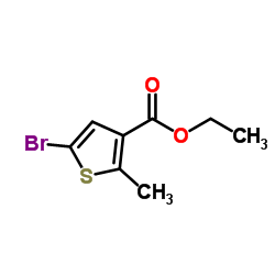 Ethyl 5-bromo-2-methyl-3-thiophenecarboxylate结构式