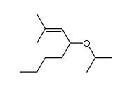 4-isopropoxy-2-methyl-oct-2-ene结构式