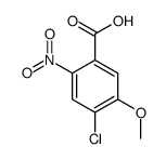 4-chloro-5-methoxy-2-nitrobenzoic acid结构式