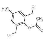 2,6-双(氯甲基)-对甲苯乙酸酯结构式