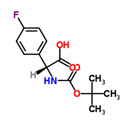 (r)-n-boc-4-fluorophenylglycine structure