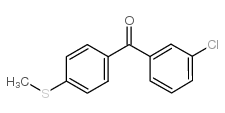 3-氯-4-(甲基硫代)苯甲酮结构式