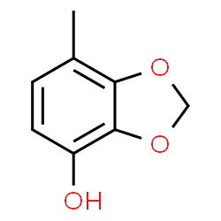 1,3-Benzodioxol-4-ol,7-methyl-结构式