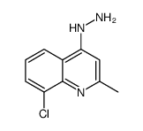 (8-chloro-2-methylquinolin-4-yl)hydrazine结构式