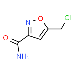 3-Isoxazolecarboxamide,5-(chloromethyl)-(9CI)结构式
