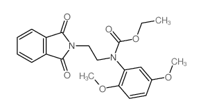 Carbamic acid,[2-(1,3-dihydro-1,3-dioxo-2H-isoindol-2-yl)ethyl](2,5-dimethoxyphenyl)-, ethylester (9CI) Structure