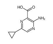 Pyrazinecarboxylic acid, 3-amino-6-cyclopropyl- (7CI,8CI)结构式