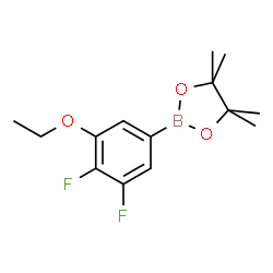 3,4-Difluoro-5-ethoxyphenylboronic acid pinacol ester结构式