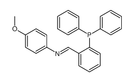 1-(2-diphenylphosphanylphenyl)-N-(4-methoxyphenyl)methanimine结构式