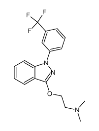 3-[2-(Dimethylamino)ethoxy]-1-[3-(trifluoromethyl)phenyl]-1H-indazole结构式
