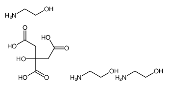 tris[(2-hydroxyethyl)ammonium] citrate结构式
