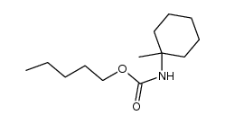 N-(1-Methylcyclohexyl)-carbaminsaeure-amylester结构式