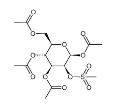 1,3,4,6-tetra-O-acetyl-2-O-methanesulfonyl-β-D-mannose Structure