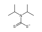 diisopropyldithiocarbamate anion结构式