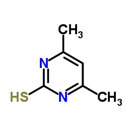 4,6-Dimethyl-2-thiolpyrimidine structure