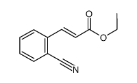 (E)-3-(2-氰基苯基)丙烯酸乙酯结构式