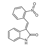 3-[(2-nitrophenyl)methylidene]-1,3-dihydro-2H-indol-2-one Structure