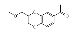 1-[3-(methoxymethyl)-2,3-dihydro-1,4-benzodioxin-6-yl]ethanone Structure